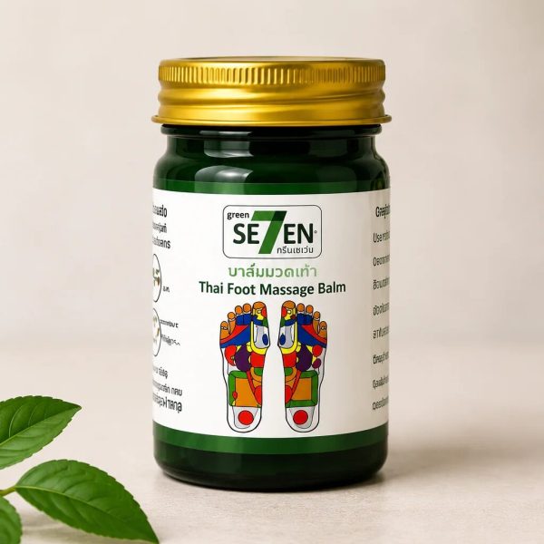 Green Se7en Thai Foot Massage Balm Green Daily Soft Foot Balm 50g